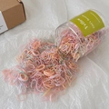 Colorful high-elasticity hair ties set in macaron shades inside a clear storage jar - Candy Color Small Ring Approx 2000 Pcs (Jar)