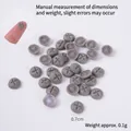 Modèle de mini champignon en résine grise 0,7cm avec coupe en croix réaliste et détails - Mini Shiitake de 0,7 cm (Non Coloré)