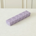 Elegant purple rectangular jewelry gift box with textured damask patterns for necklaces - 4.2*21*2.2cm / Enamel Purple (with White Sponge)