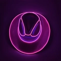 Close-up of LED neon glowing edges on a purple cowboy hat with cyberpunk style aesthetics - Adult-Pink