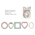 Roman Holiday Vintage-Hohlrahmen Collage-Karten für DIY Scrapbooking 10er Pack - Ein Herz und eine Krone