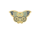 Blue Gold Mysticism Butterfly