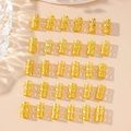 Set mit 25 goldenen hohlen Metallringen für Dreadlocks und Flechtfrisuren Deko - 30er-Set / Gold