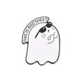 Funny ghost enamel pin wearing sunglasses with This Is Boo Sheet text decoration - Tongue Out Ghost Pattern (QHXZ1278)
