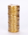 1,5 mm goldene metallische Kordel für Geschenkverpackungen in Klarsichtfolienrolle - 1.5mm*100m / Gold