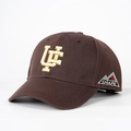 Dunkelbraune Baseballkappe mit UC 3D Stickerei und seitlichem Berg Logo für Outdoor - Einheitsgröße / Kaffeebraun
