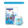 Wasserdichte Baby-Schwimmwindel mit Meeresmotiv und Cartoon-Bären-Muster - M