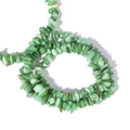Macro shot of irregular green shell stone beads for DIY jewelry making and necklace crafts - 8*5mm (Approx. 220 Pcs) / Fruit Green Shell Chips