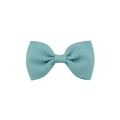 Grosgrain ribbon swallowtail hair bow for babies in light blue color variant - Single Item / Haze Blue