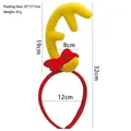 Detailed size and weight specs for Christmas reindeer antler headband with measurements - Antler Headband (Rooster Style)