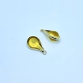 Pendentifs en cristal doré en forme de goutte pour accessoires bijoux DIY - Jaune