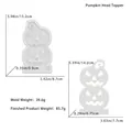 Halloween pumpkin head silicone mold set in two sizes for candle making and DIY resin - D5235-Pumpkin Head Insert Mold