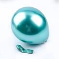 10-inch shiny metallic cyan party balloon set including inflated and uninflated units - Standard Type / Metallic Green