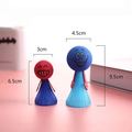 Luminous spring toys in two sizes with red and blue smiley faces and spring bodies - Large Jump Elf