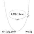 White enamel stainless steel necklace and bracelet set with box chain square design - Bracelet / White