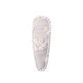 Beigefarbene bestickte Haarspange aus Stoff mit weißem Blumenmuster für kleine Mädchen - Beige Blume