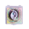Natural look false eyelashes model ZN06 in clear box with holographic card - Thick Style (ZN06)