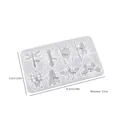 DIY silicone mold for dragonfly and insect pendants with detailed size measurements - Dragonfly Spider Pendant Mold
