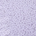 Perles rondes en ABS violet lavande poli avec trous pour bijoux artisanaux - Blanc pur avec trou