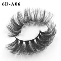 6D Russian volume false eyelashes in style 6D-A06 with thick messy curls on white tray - Thick Curled Feather Style(6D-A06)