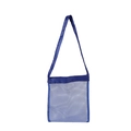 Detail der blauen Netztasche für Strandspielzeug mit langem Schultergurt aus Synthetik - Ohne Schnalle / 20*24CM / Marineblau