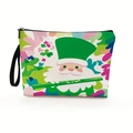 Borsa trucco di San Patrizio con stampa leprechaun e cinturino da polso nero - Motivo Leprechaun (Stile 4)