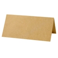 Foldable brown kraft paper place cards for wedding seating and table arrangements - Kraft Paper Color