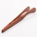 Single minimalist reddish-brown wooden tea tongs accessory for tea ceremonies - Rosewood Tea Tongs (PJ171005-3)