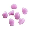 Macro shot of 6 pieces lavender irregular acrylic beads with smooth polished finish - Irregular 01 / 10 Pieces Pack / Light Purple