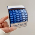 Blaue Spiral-Haargummis mit Farbverlauf in Box zeigen hohe Elastizität und Haltbarkeit - 17# Blaue Serie