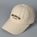 Detailed close-up of premium 3D embroidery on breathable quick-dry baseball cap - M (56-58cm) / Khaki