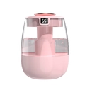 Pink USB desktop humidifier with LED display and translucent water tank for home - Digital Display Edition / Pink