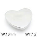 Pendentif coeur en acier inoxydable argenté avec largeur 13mm et poids de 1g - Style Mini Cœur Argent (KLJ4910-Z)