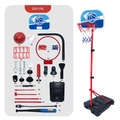 Verstelbare 4-in-1 basketbalring voor kinderen met honkbal en sportaccessoires - 553-11A Basketbalring 4-in-1 / Blauw