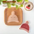 Acrylic knit hat cookie mold with detailed texture for Christmas dessert DIY baking - Hat Stamp