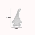 Christmas gnome resin silicone mold for DIY crafts, measures 7.5cm by 4cm in size - Santa Claus Tag