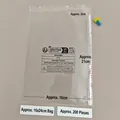 Transparent self-sealing PP plastic bag with hanging hole and multi-language warning label - 16x24cm