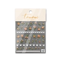 Autocollants d'ongles 3D en relief avec motifs de fleurs orange et papillons blancs - Dream Butterfly Garden-Style Floral Rouge Orange (TA193)