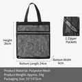 064 Double Layer Mesh Makeup Bag Classic Black