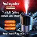 Car starry sky aromatherapy diffuser in matte black with pure cologne fragrance - Rechargeable Starry Sky / Cologne