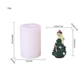 Christmas tree cat silicone mold for cake decorating and DIY gifts weighing 150g - Christmas Tree Cat