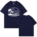 Navy blue 2025 Retired Shirt featuring white palm trees and graphic lettering on a white background - S / Navy Blue