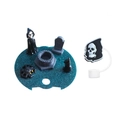 Halloween reaper and skull theme nameplate attachment for 40oz acrylic cup lid - 40OZ-Halloween Dark Blue Reaper