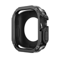 Detailansicht der schwarzen robusten Smartwatch-Schutzhülle mit strapazierfähigem Design. - 40/41 mm / Schwarz