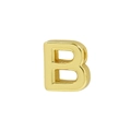 Classic 18k gold plated minimalist letter B alphabet pendant with polished finish - Letter B