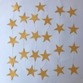 Hanging golden five-pointed star paper garland for birthday party decorations - Gold Star