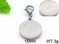 Stainless steel Sagittarius zodiac coin pendant with lobster clasp and optimistic engraving - Sagittarius (KLJ008-Z)