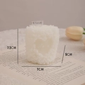 White heart-shaped rose scented candle with dimensions 7.2cm by 7cm for wedding gifts - White Flower Cluster (Tuberose) / Heart Shape/125g