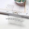 Pinza de pelo rectangular transparente en acrílico con muelle de metal dorado mujer - Transparente Gelatina