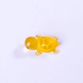 Micro landscape luminous resin turtle ornament in transparent yellow for DIY decor - Small / Light Yellow